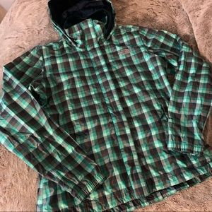 The North Face Plaid Hooded Jacket